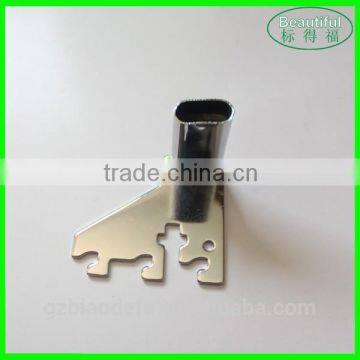 Metal Slotted Upright Oval Tube Bracket