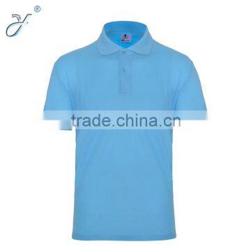 Blue Cotton Cool Style Men's Uniform Polo T-shirts