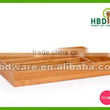Adjustable Bamboo Kitchen Cutlery Organizer,cutlery Tray, Bamboo Wooden Organizer Tray photo-3