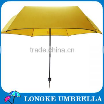 super business waterproof outdoor 3 folding umbrella