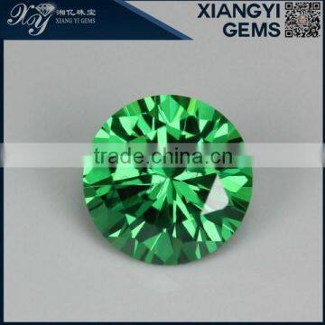 top quality green cubic zirconia rough stones