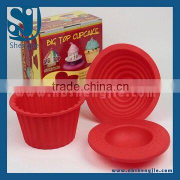 Trade assurance Hot sale 3pcs silicone bakeware set Red