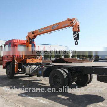 Hand Operated Lifting Equipment on Truck, Model No.:SQ6.3S3, 6.3ton Truck Crane With Telescopic Booms.