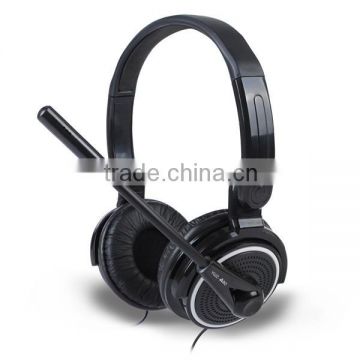 2014 popular design mutimedia & stereo headphone with remote and mic