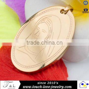 2015 Best Sell Jewelry Virgin Mary Gold Pendant photo-3