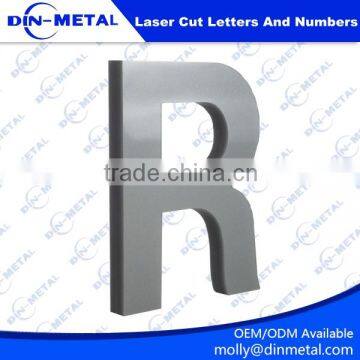 stainless steel laser cut letters logo and numbers 3d laser cutting lettering channel out door signs