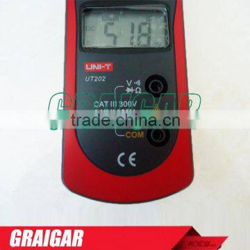 UNI-T UT202 Digital Clamp Multimeters Ohm DMM DC AC Voltmeter AC Ammeter photo-2