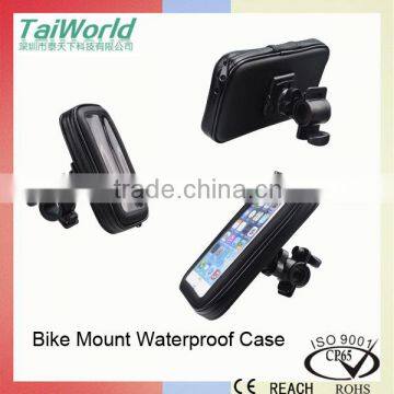 High Quality Waterproof Bicycle Bike Mount Holder Case for Smartphones up to 5.5 Inches