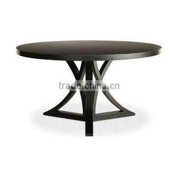 Elegant design curved table leg wooden restaurant dining table