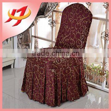 Restaurant damask jacquard wedding chair cover wholesale