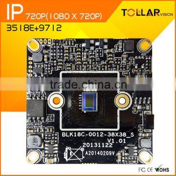 professional IP 720p camera pcb board 1.0mp HD Camera chipset