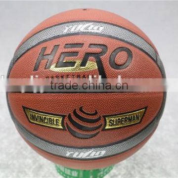 Printed Color Logo Cheapest PU Basketball