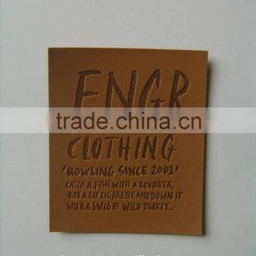 Fashion Design PU Fake Leather Patch for Denim photo-2