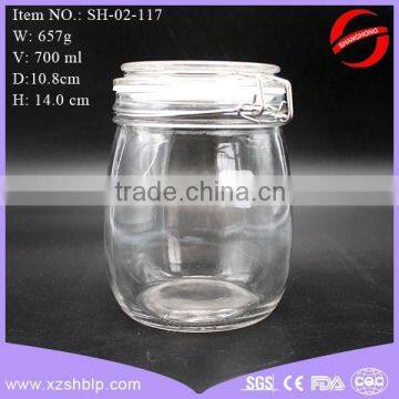 Different Volume Clip Top Glass Jars With Hinged Lids photo-3