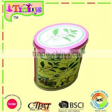 cigar storage tea bag candy promotion cutie oval tin box