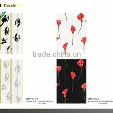 MB Kitchen Wall Tile Flower Design Glass Tile Mosaic Backsplash photo-5