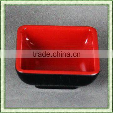 Two Tone Melamine square sauce dish