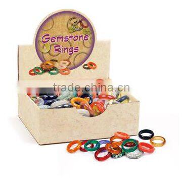 Gemstone Rings, 144pcs assorted per display