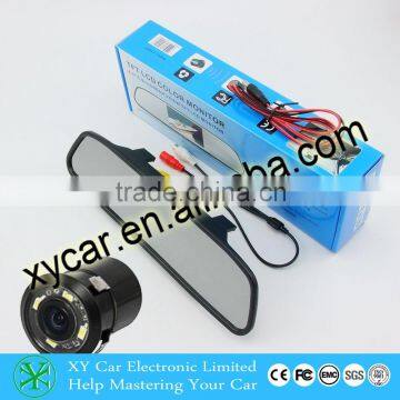 4.3 inch car rearview mirror wide-angle car rear view reversing camera system XY-2045AV