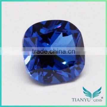 Wuzhou Gems Processing Loose 112# Burma Blue Synthetic Spinel Rough Gemstone