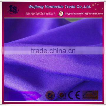 Wujiang manufacture supply polyester Microfiber peach skin fabric/bright brushed peach skin fabric for swimwear,beach shirt,etc