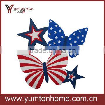 Alibaba wholesale metal American flags with different shapes