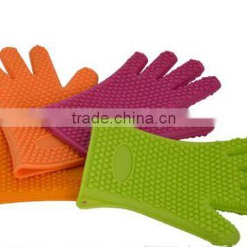 Kitchen Cooking Gloves Microwave Oven Non-slip Mitt Heat Resistant Silicone Glove Cooking Baking BBQ Oven Pot Holder Mitt photo-2