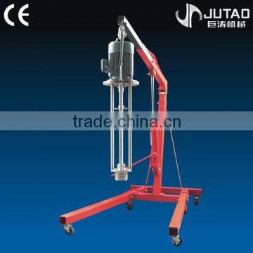 Cosmetic movable/hydraulic lift high shear dispersing emusifier