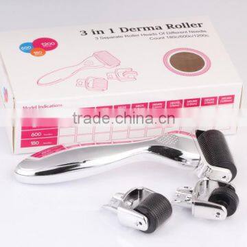 Popular 3 in 1 Derma Roller With 180 / 600/ 1200 Needles (CE Approval) photo-6
