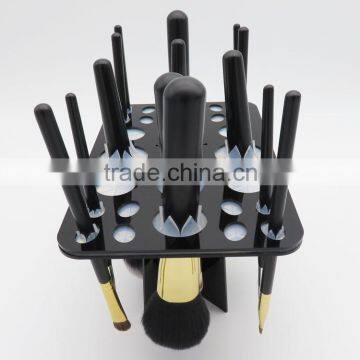 Lady Chinese Cosmetic High Quality Personalized Beautiful Acrylic Folding Collapsible Makeup Brush Holder photo-6