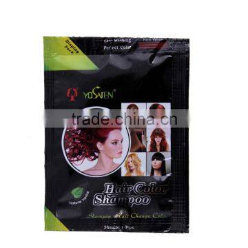 Herbal Extracts Hair Care Products Nutural Hair Color Dye Wholesale Hair Coloring Cream Black Hair Shampoo