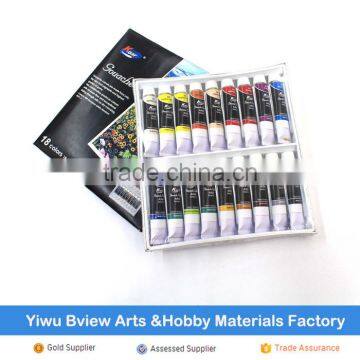 free sample 12ml 18colors gouache paint set