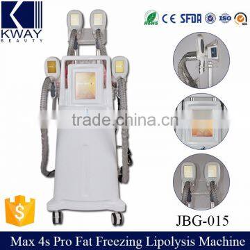 Multi-functional Fast Fat Freezing Cavitation RF Vacuum Slimming Machine with 4 Cryo Handle