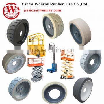 Forklift Scissor Lift Trailer OTR Mining Press-on Solid Tire Wheel photo-5