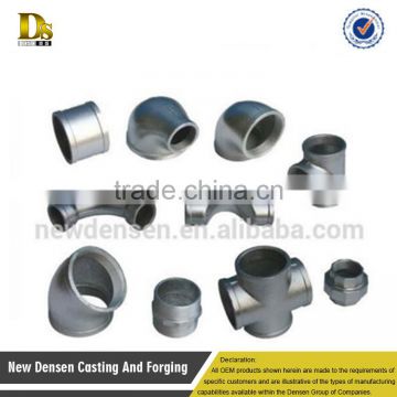 Custom production casting 4 inches ductile cast iron pipe elbow