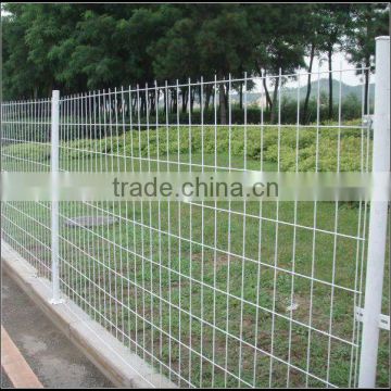 Powder coated wire mesh fence