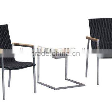 stainless steel table and chair garden patio set