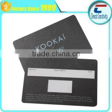 Custom Printing PVC Signature Panel Metallic Plastic Gift Cards