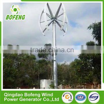 China Exporter 2016 Fashion Style 5kw Vawt Blade Vertical Axis Wind Turbine photo-6