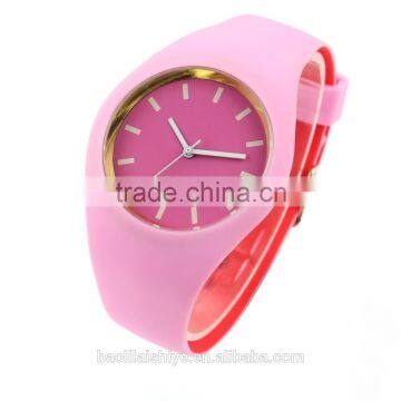 fashion silicone rubber wristwatch jelly silicone wristwatch unisex wristwatch