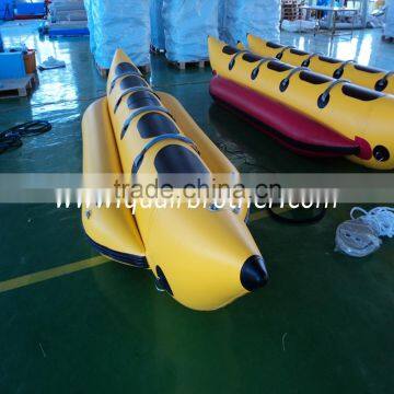 pvc material inflatable banana boat with CE