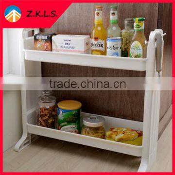 Multifunctional Plastic PP Kitchen Storage Rack Shelf Shelves photo-2