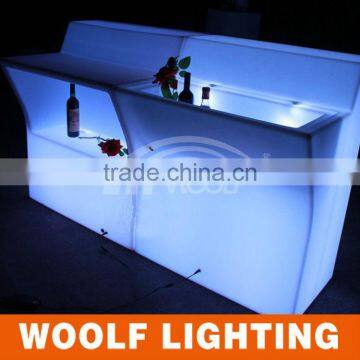 waterproof glowing PE wine table led bar counter