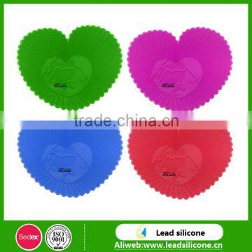 Lovely Heart Shape Silicone Cake Mold Cake Mold Chocolate Mold For Wedding