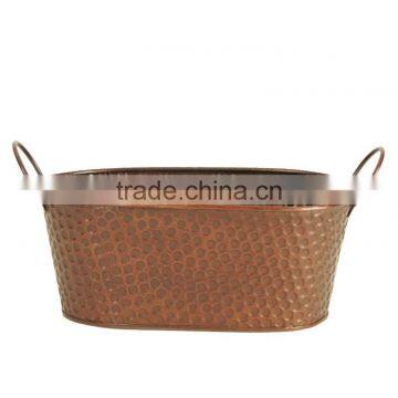 Copper Planters With Hammered Finish ,assorted Sizes and Shape Availabe Customised Feature photo-4