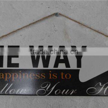 2016 Custom Antique French Metal Hanging Door Signs