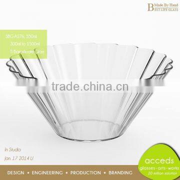 Microwave Oven Glass Insulated Double Wall Vessel Bowl photo-2