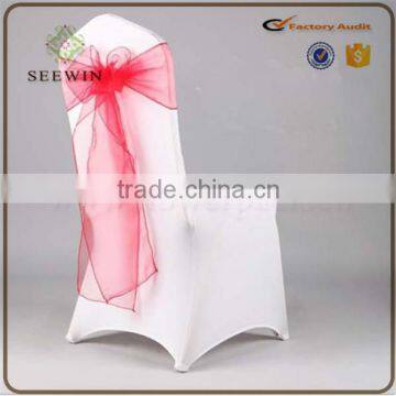Transparent Cheap Organza Chair Cover photo-2