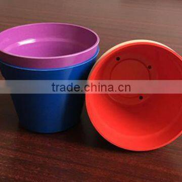 Colorful Bamboo Fiber Flower Pot Garden Pot photo-4