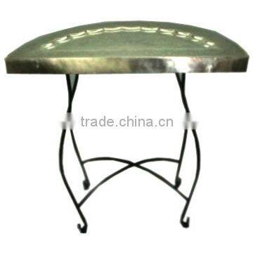 Etched Folding Table For Home Decoration